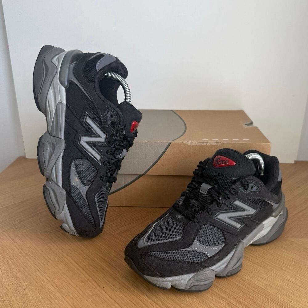 New Balance 9060 Grey/Black Kids Sneakers- SZ 4 Y